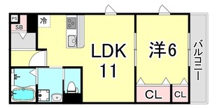 エス・プラス夙川の物件間取画像